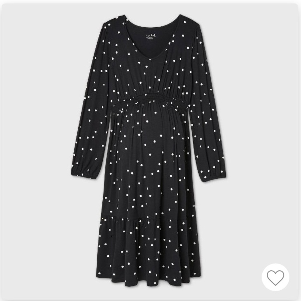 COPY - Ingrid & Isabel polka dot maternity dress size L